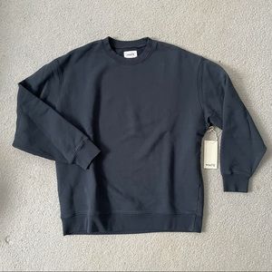 Mate the Label Fleece Oversized Sweatshirt in Midnight Size Small